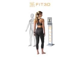 SNAP by Fit3D scanning station beside a 3D body avatar