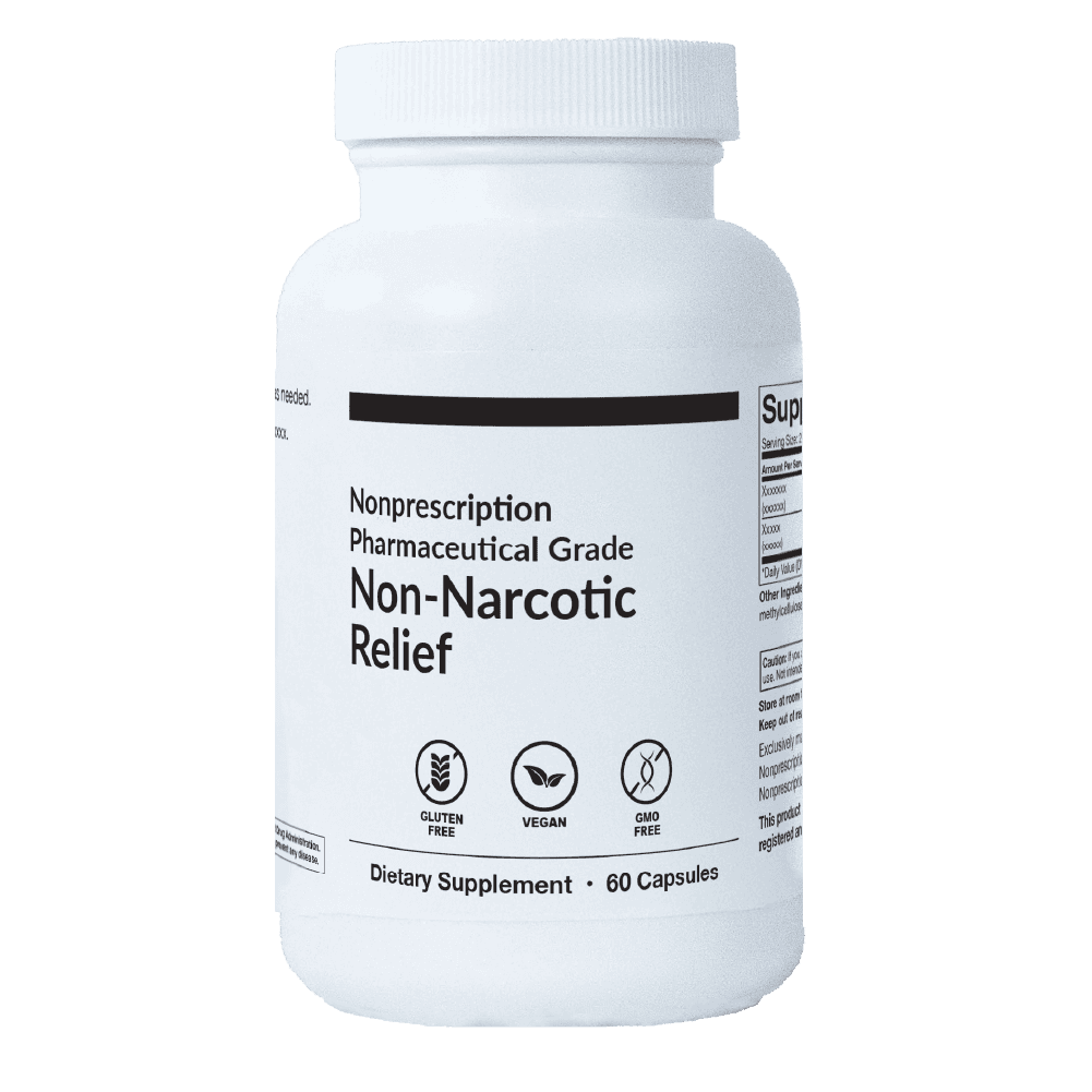Non-Narcotic Relief — nonprescription pharmaceutical-grade dietary supplement, 60 capsules
