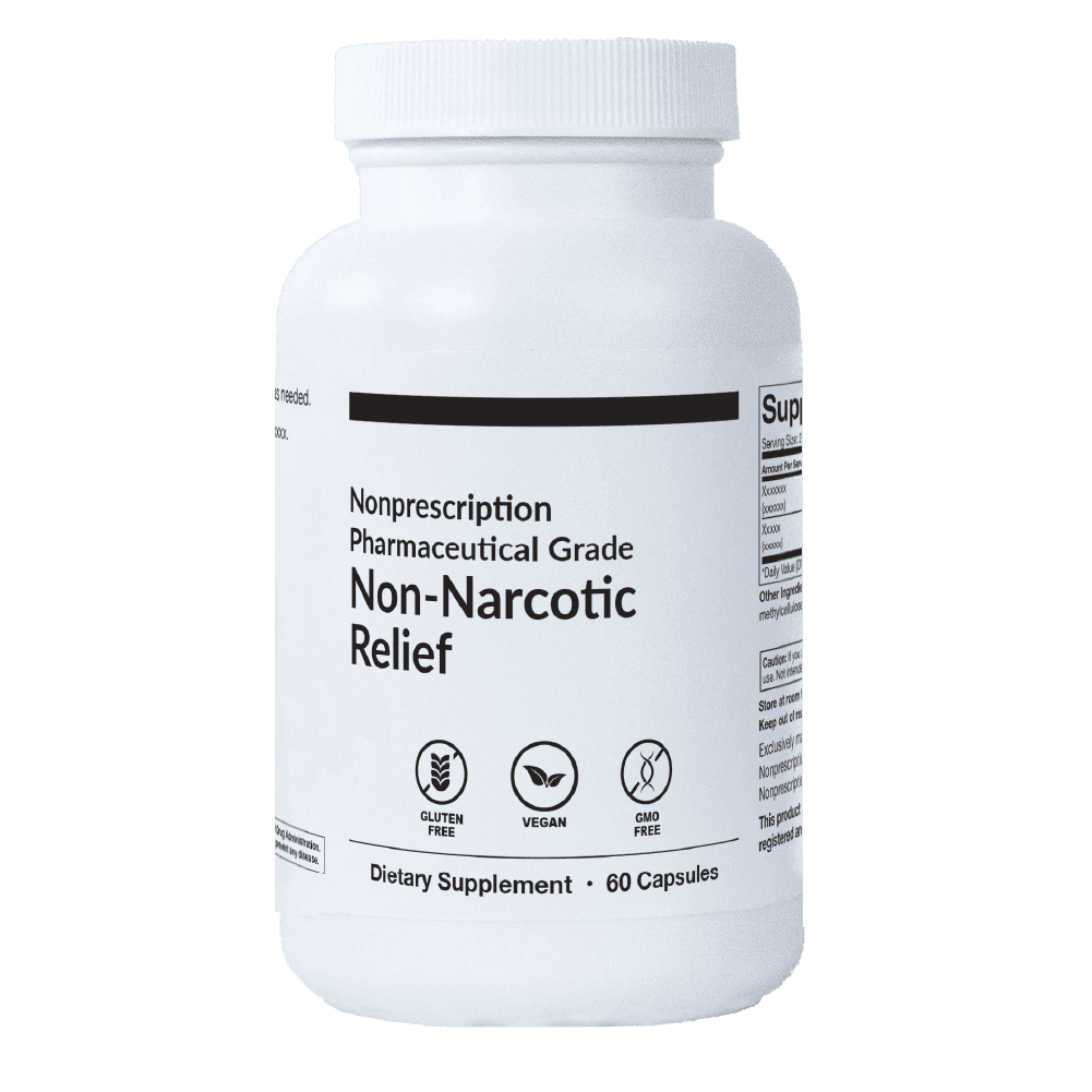Non-Narcotic Relief — nonprescription pharmaceutical-grade dietary supplement, 60 capsules
